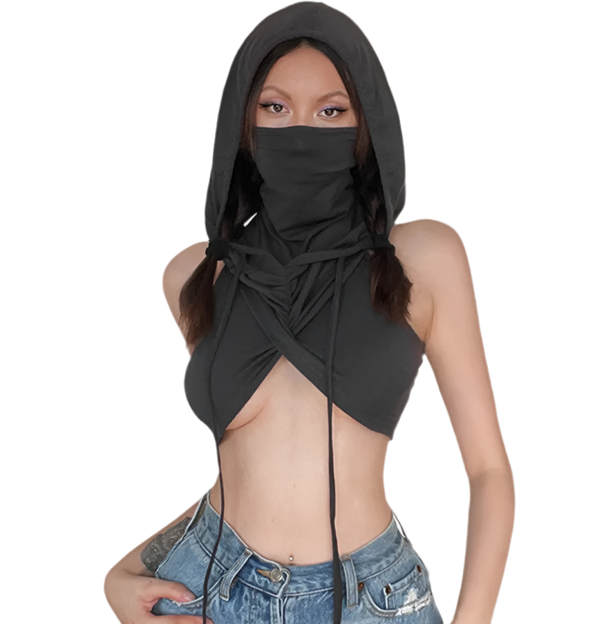 Desert Dwellers Mask top with Hood