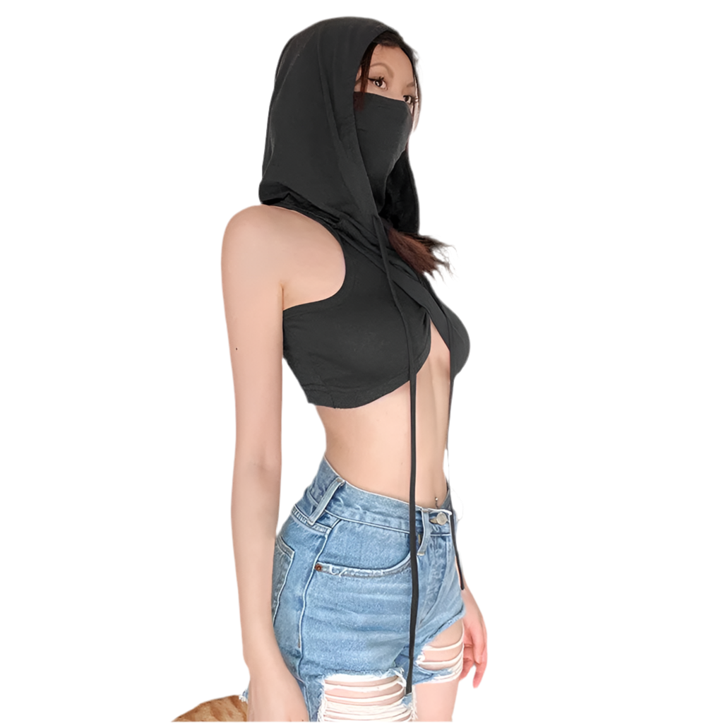 Desert Dwellers Mask top with Hood