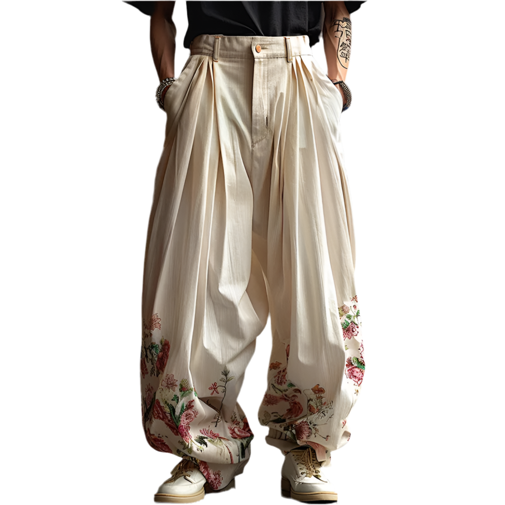 Men Wide Leg Pants