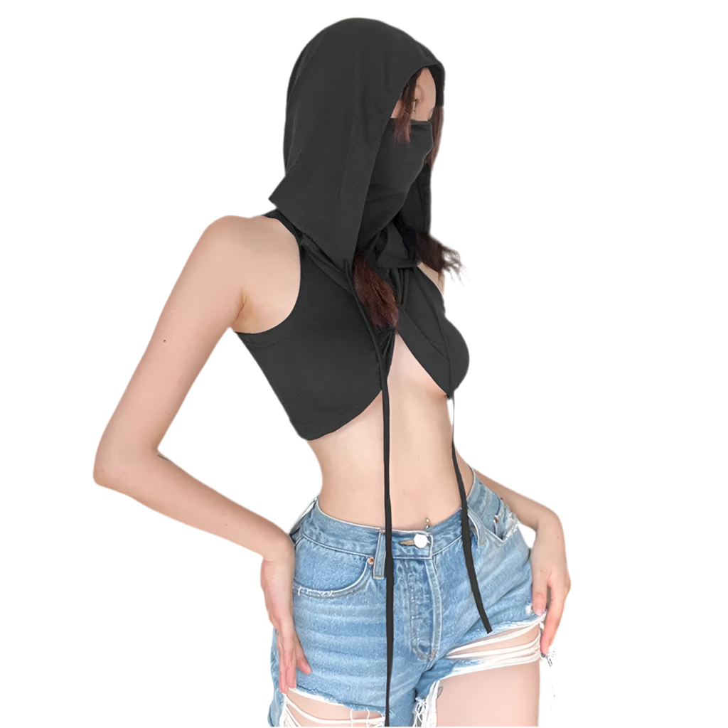 Desert Dwellers Mask top with Hood