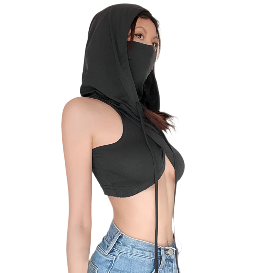 Desert Dwellers Mask top with Hood