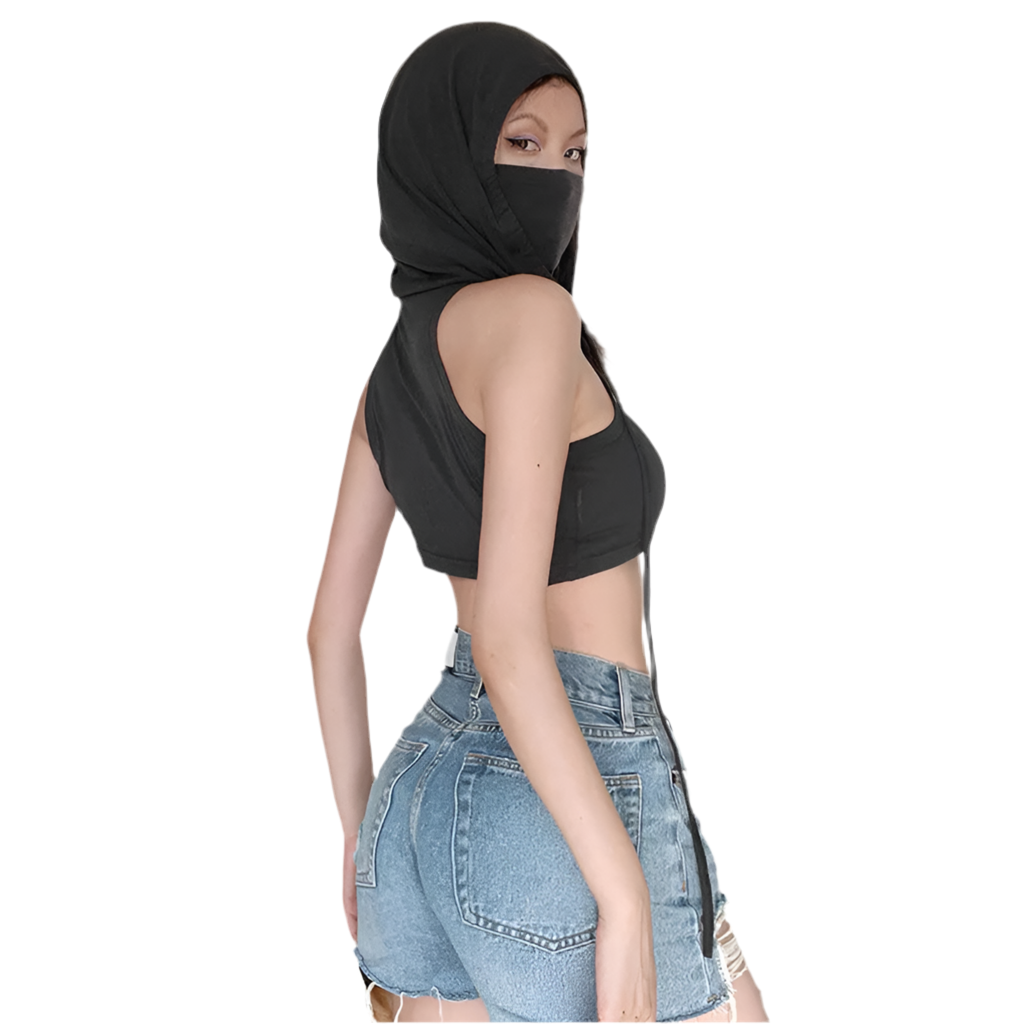 Desert Dwellers Mask top with Hood