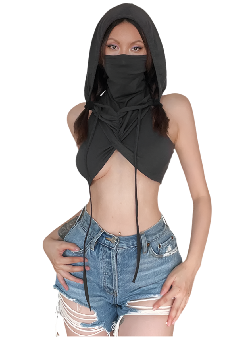 Desert Dwellers Mask top with Hood