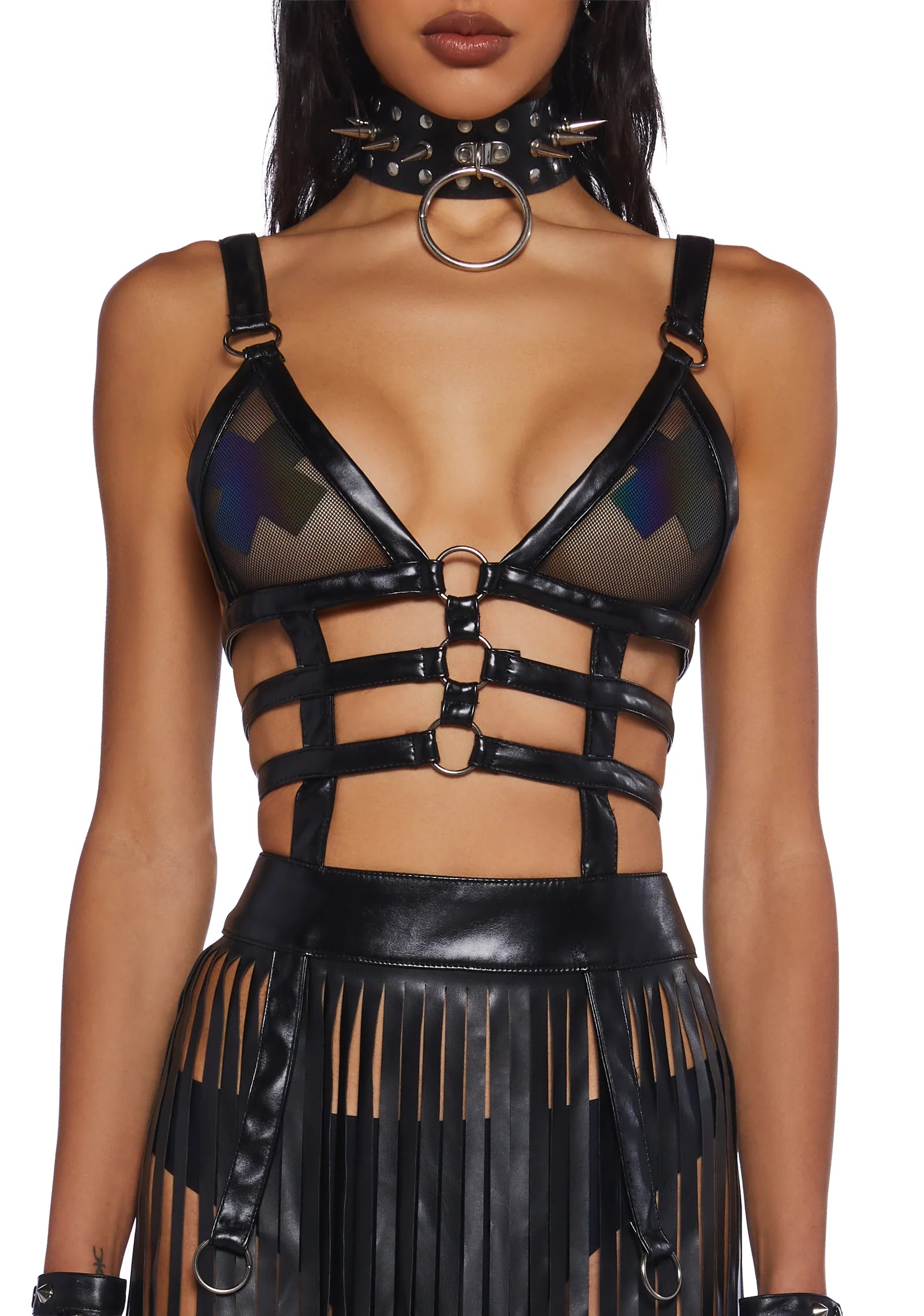 Night shadow harness dress