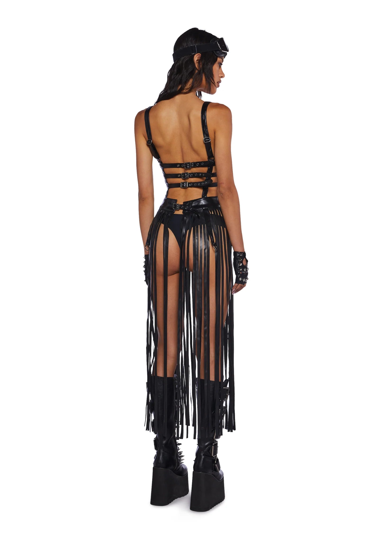 Night shadow harness dress