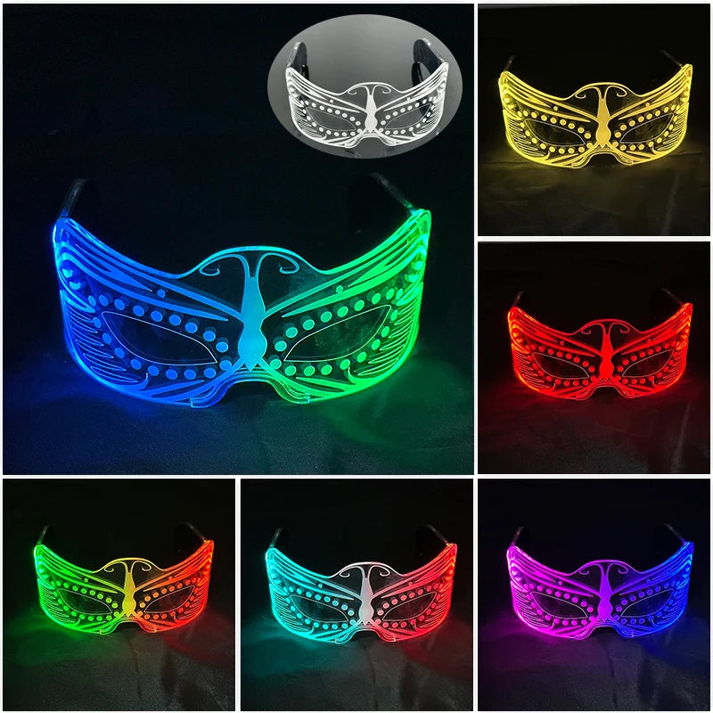 Led Cyberpunk Visor Glasses