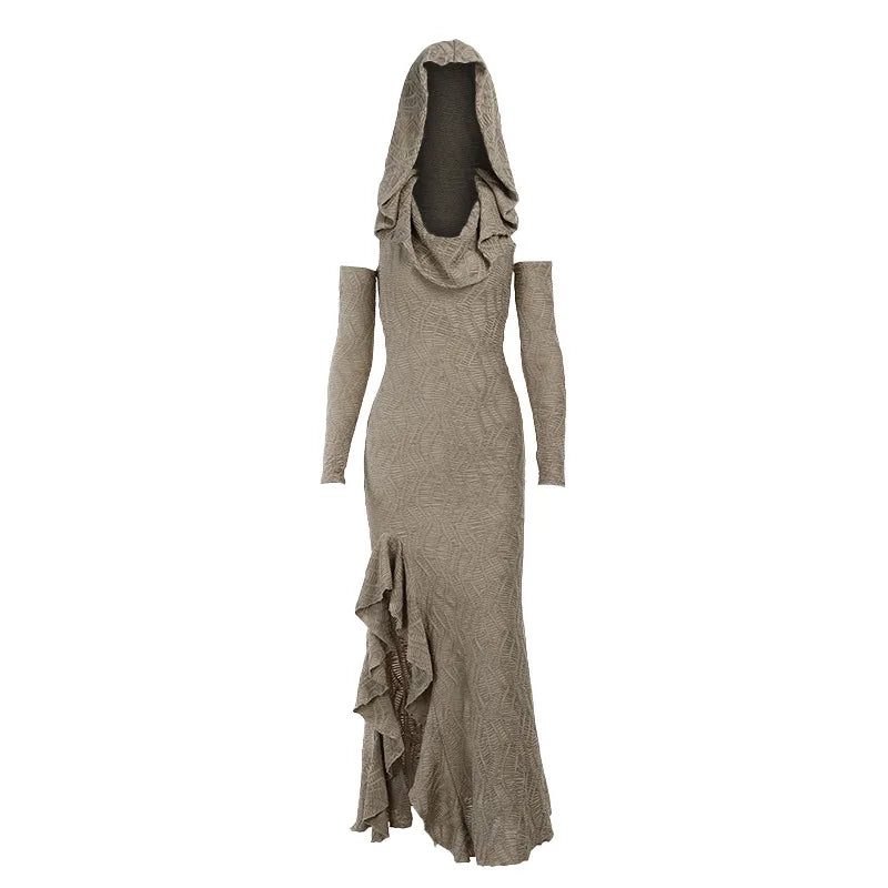 Hooded Dress+Oversleeves Burning man