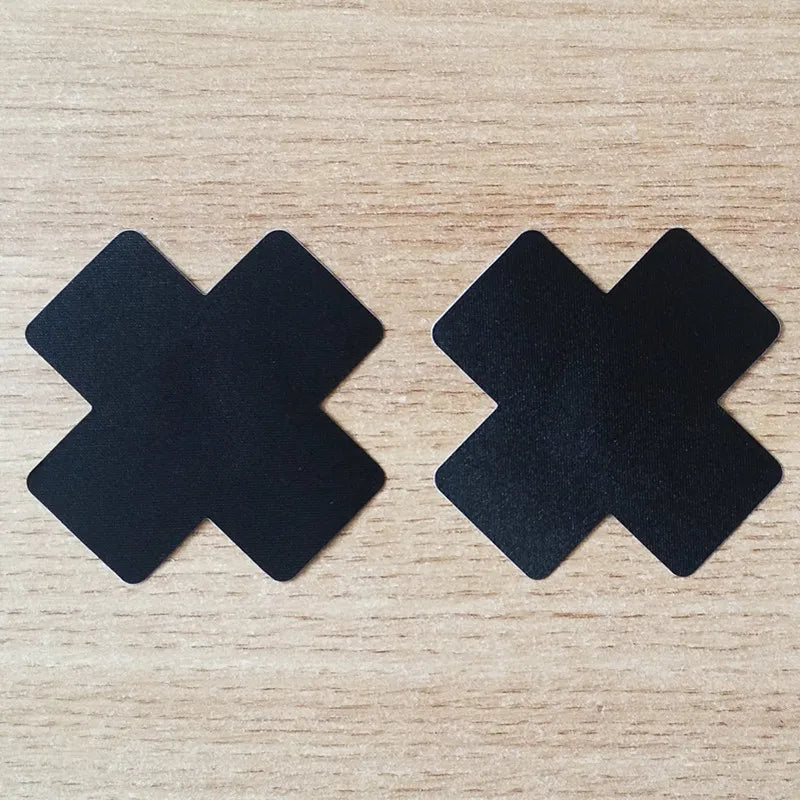 10 pairs (20Pcs)  black X Pasties