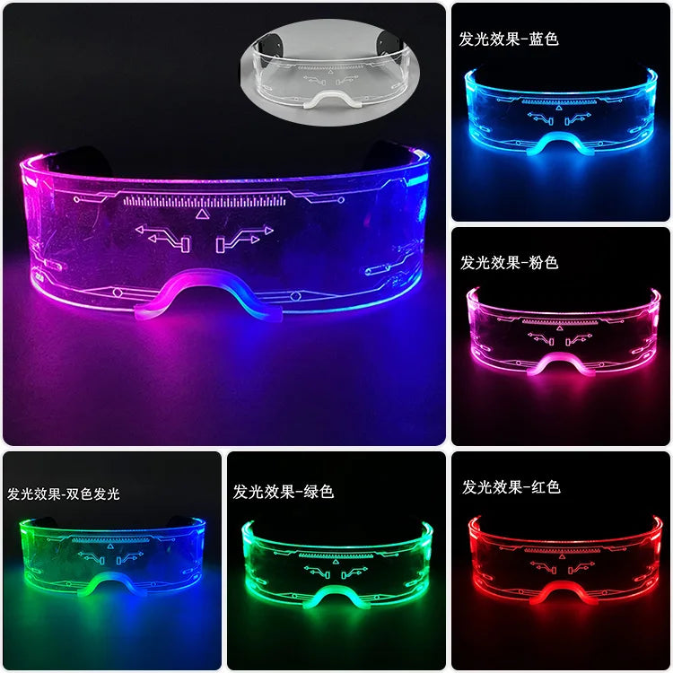 Led Cyberpunk Visor Glasses