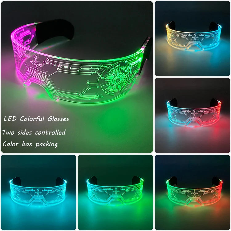 Led Cyberpunk Visor Glasses