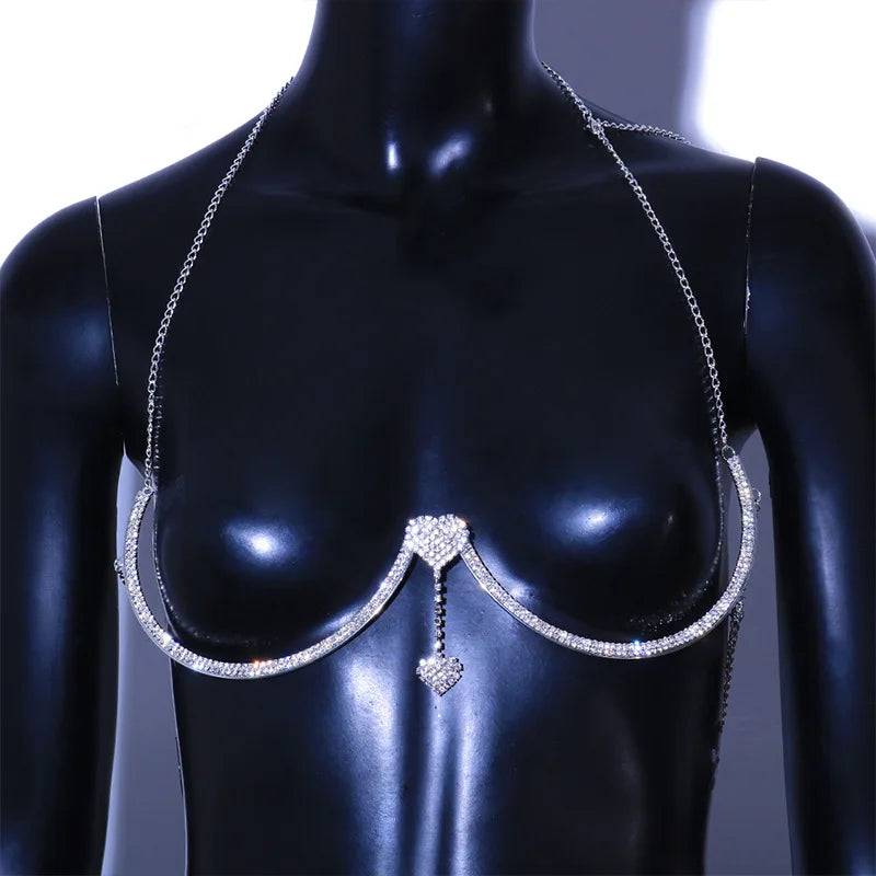 Women Chest Bracket Bra Chain