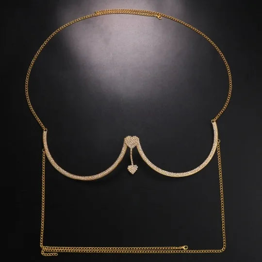 Women Chest Bracket Bra Chain