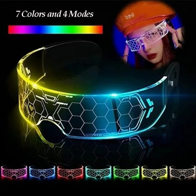 Led Cyberpunk Visor Glasses