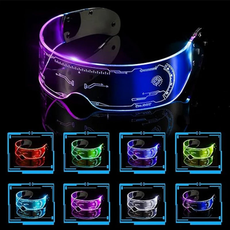 Led Cyberpunk Visor Glasses