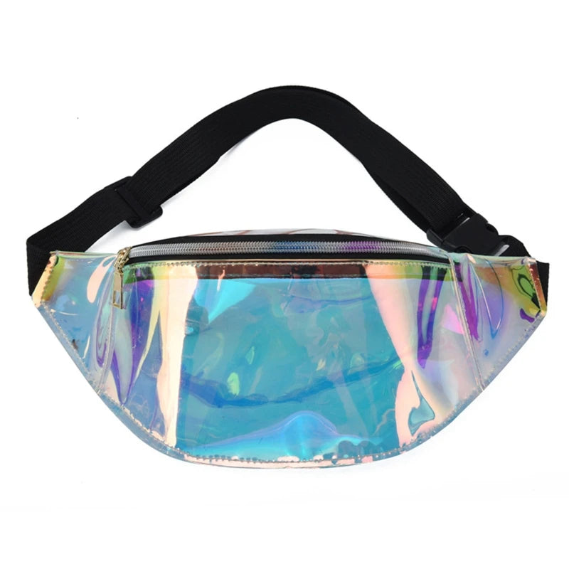 Holographic PVC Waist Packs for Women